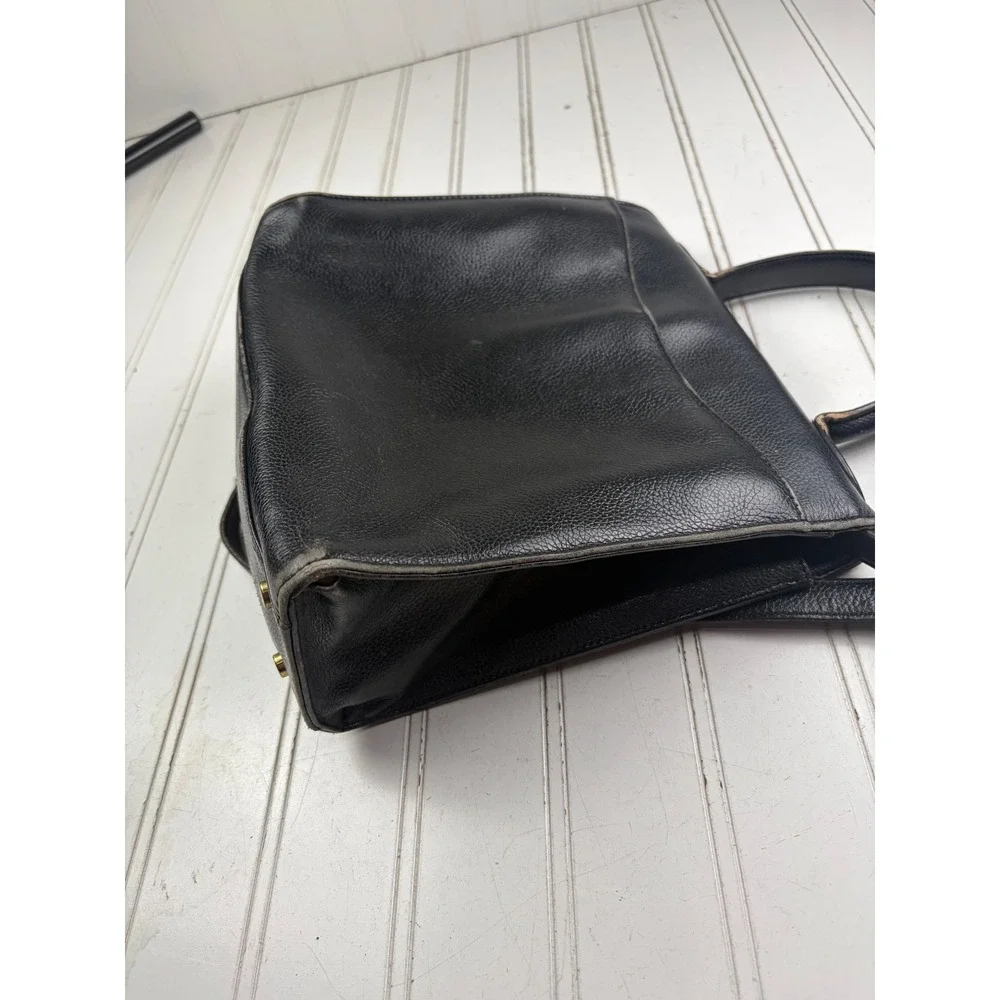 Coach Vintage Y2K Black Pebbled Leather Restored Court Crossbody Bag Purse $520